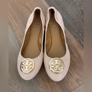 New Tory Burch Leather Ballet Flats